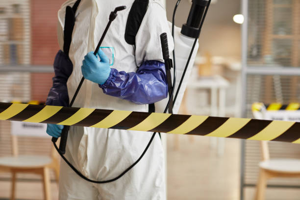 Professional Biohazard Cleanup technician working in Bodega, CA